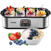 GDOR yogurt maker with digital display for precise fermentation control.