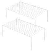 GEDLIRE cabinet shelf 13x9-2-pack shows organized plates and space saving.