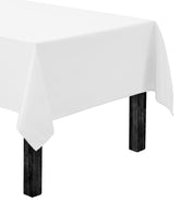 Gee Di Moda rectangle tablecloth 60x84 white on a table for elegant events