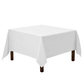 Gee Di Moda square tablecloth 52x52 in white for formal dining setups