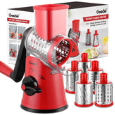 Geedel rotary cheese grater base with strong suction for stable shredding