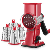 Geedel rotary cheese grater front view for effortless shredding