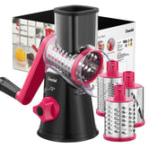 Geedel rotary cheese grater with handle for easy fresh shredding at home.