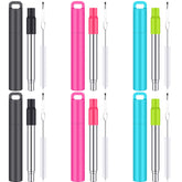 Gejoy reusable travel straw with case keeps your kit organized on the go.