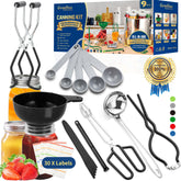 Gemfino canning supplies starter kit for beginners, all-in-one setup for home canning.