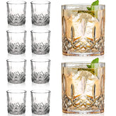 Gencywe crystal whiskey glass set of 8 for refined tasting.