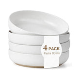 Gencywe 8.3-inch pasta bowls set of 4 with wide openings for generous servings
