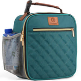 Genteen Lake Green Lunch Box front view showing spacious interior for daily meals