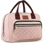Genteen pink insulated lunch box keeps meals fresh for hours