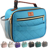 Genteen lunch box with large capacity stores a full lunch and snacks.
