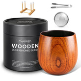 GENUINED charred wood interior enhances aroma in the bourbon glass.