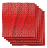 GEOMETRY Christmas napkins in geosuede texture for a neat dining setup.