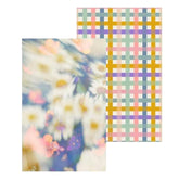 GEOMETRY spring kitchen towel in soft flora print for quick dish drying and gentle cleanup