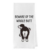 Geqtt Australian Shepherd dish towel hero showcases vibrant design and quick-dry microfiber for efficient kitchen drying.