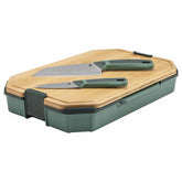 Gerber Gear ComplEAT cutting board set assembled for travel and storage