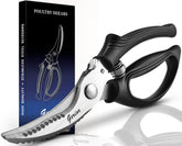 Gerior heavy-duty poultry shears close-up blades for precise meat snipping