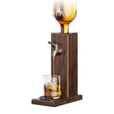 Gernshe ash wood whiskey dispenser showing natural grain and premium craftsmanship for elegant home bars.