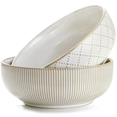 Getstar large serving bowls with 9.5-inch diameter, ideal for sharing salads.