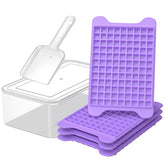 GGUW nugget ice tray with bin for quick, easy-release ice cubes.