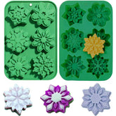 Gieehiol snowflake molds 2 pack for festive chocolates and cookies
