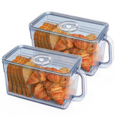 Gifhomfix bread box with detachable handle for easy pantry access.