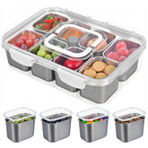 Gifhomfix Snackle Box front view with organized snack compartments
