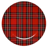 Gift Boutique buffalo plaid charger 13inch with wide rim prevents spills