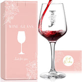 GiftHarbor monogrammed wine glass with elegant initials for special moments.