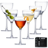 GIHOP Nick and Nora glasses set of six - ideal for elegant entertaining