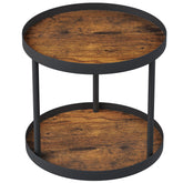 Giikin two-tier lazy Susan turntable on countertop for easy access to spices.