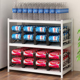GILLAS 4 pack soda can organizer stackable design keeps pantry organized.