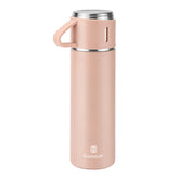 GIOGD stainless-thermo 500ml pink bottle ready for on-the-go hydration.