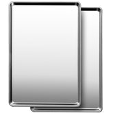 GIUOIDUO commercial baking sheet 18x13 inch with mirror finish for even browning.