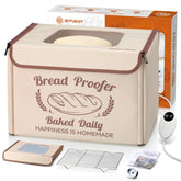 GIYUDOT bread proofing box front view highlights precise temperature control for even fermentation.