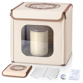 GIYUDOT folding bread proofing box, front view helps monitor fermentation with steady temperature