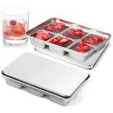 GLENDAVENY large ice cube tray top view for slow-melting cocktails