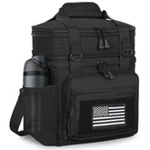GLENKEY double-deck lunch box top compartment expands for extra meals.