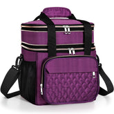 GLENKEY expandable lunch box with 16L capacity in purple, front view for daily meals