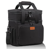 GLENKEY expandable xl lunchbox top compartment expands space for extra meals or snacks on site