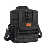 GLENKEY tactical lunch bag front Velcro panel for quick customization and organization.