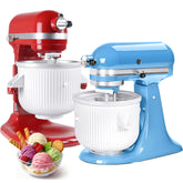 GLink ice cream attachment for KitchenAid with drive assembly, for creamy homemade treats.