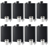 GliSun 8oz matte black flask with leak-proof design for travel
