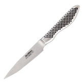 Global 3-1/2 inch paring knife top view for precise peeling