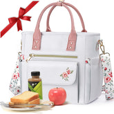 GLORIEROO deluxe flora lunch bag top view for daily meals