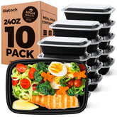 Glotoch Express meal prep container with lid secured for organized meals.
