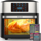 Gluck Air Fryer Oven 20QT window view for monitoring while cooking