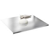 Glyncipher stainless steel cutting board top view, large durable workspace for meats and vegetables.
