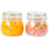 GMAEURL 16oz glass jar with wide mouth for easy pantry access and portioning.