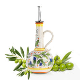 Gnlnkn ceramic olive oil dispenser with pour spout for precise pouring