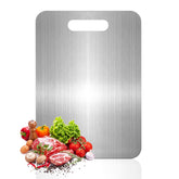 Gnodry titanium cutting board front view with dual-sided surface for fruits and vegetables.